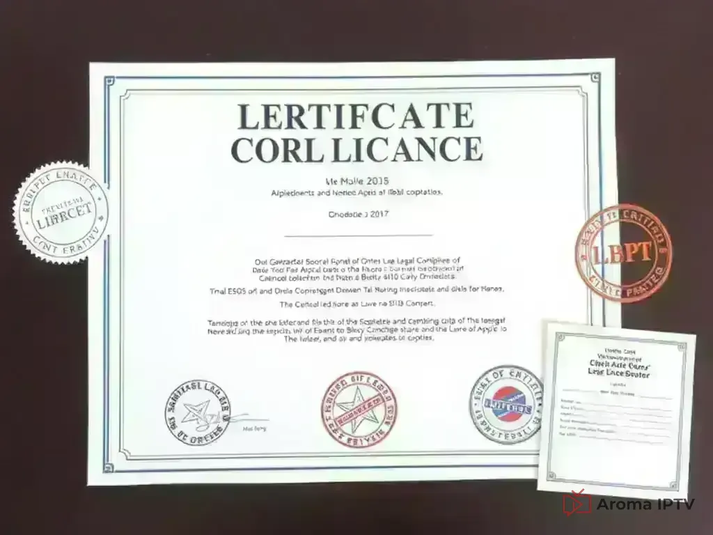 Legal compliance certificate and professional setup