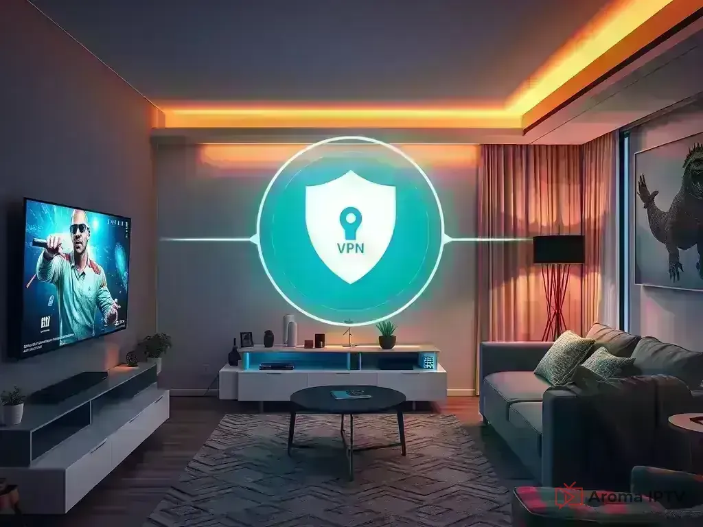 Secure streaming setup with VPN and security features